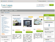 Tablet Screenshot of lux-aqua.pl